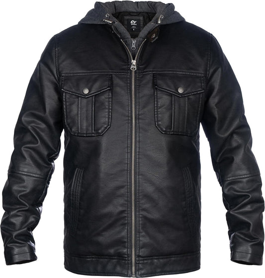 Phantom Stitch Leather Jacket